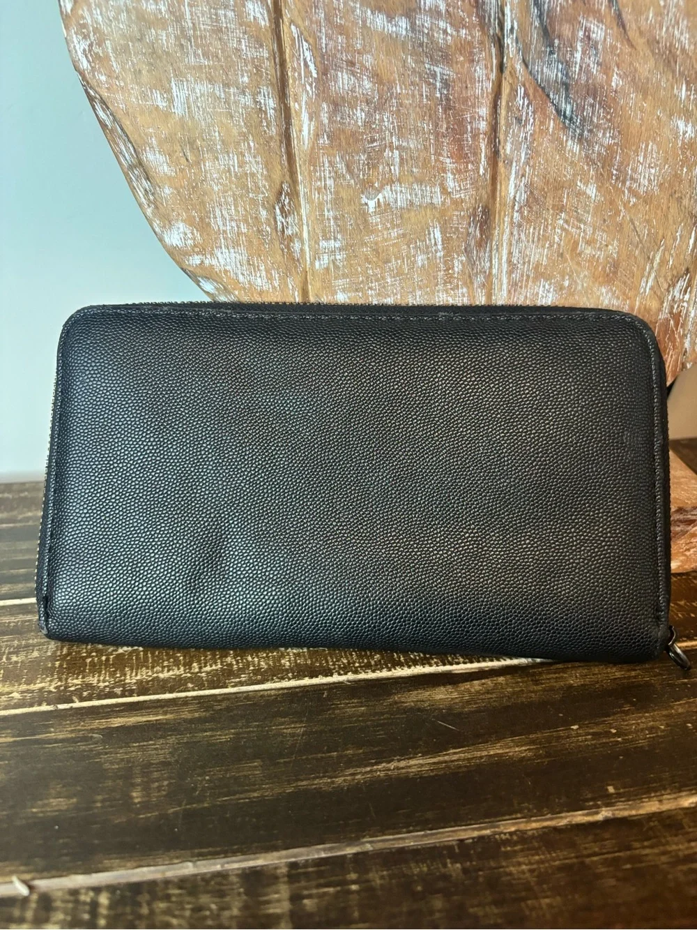 Betsey Johnson Black Zip-Around Wallet